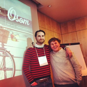 Björn Fant och Anton Johansson presenterar Osom på SSMX.