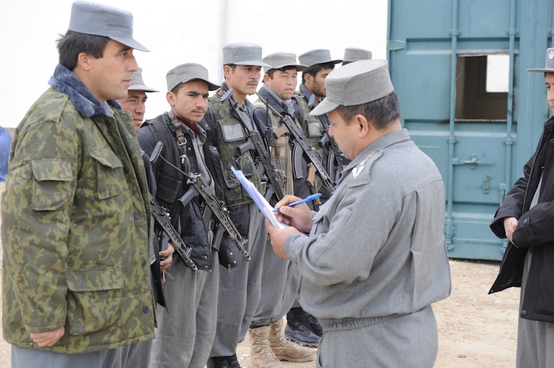 Afghanska polisen - uppställning