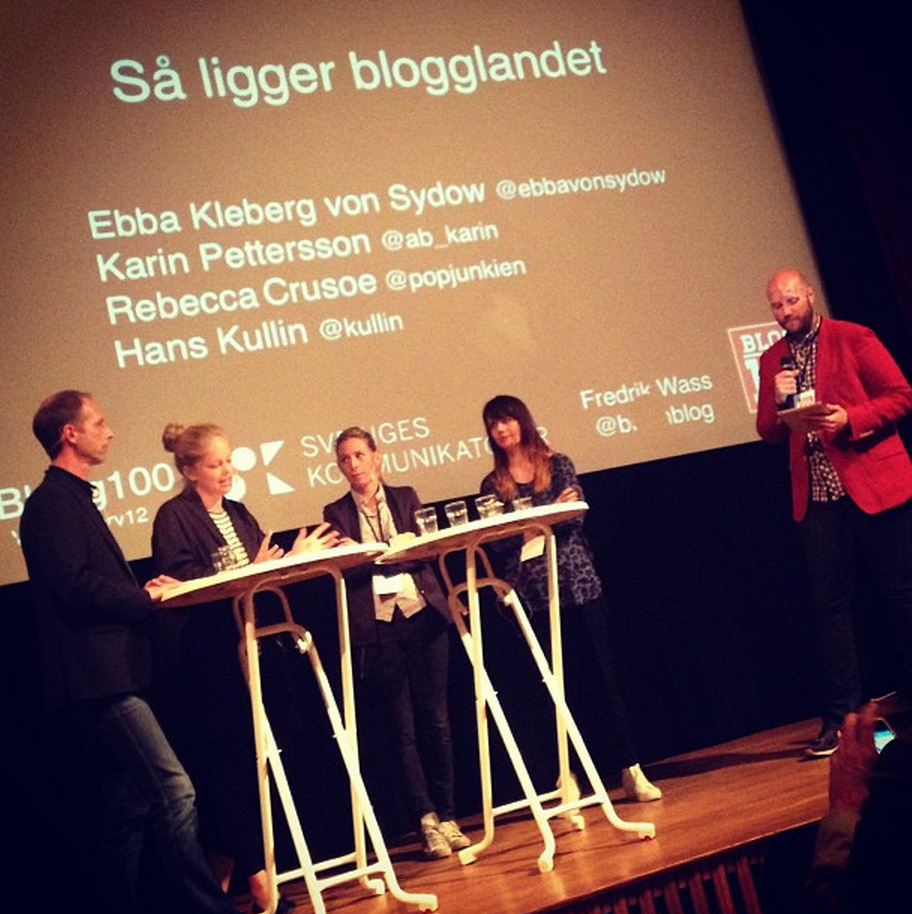 Blogg100-avslutningen 2013, med paneldebatt på Historiska museet. (Foto: Linda Hörnfeldt)